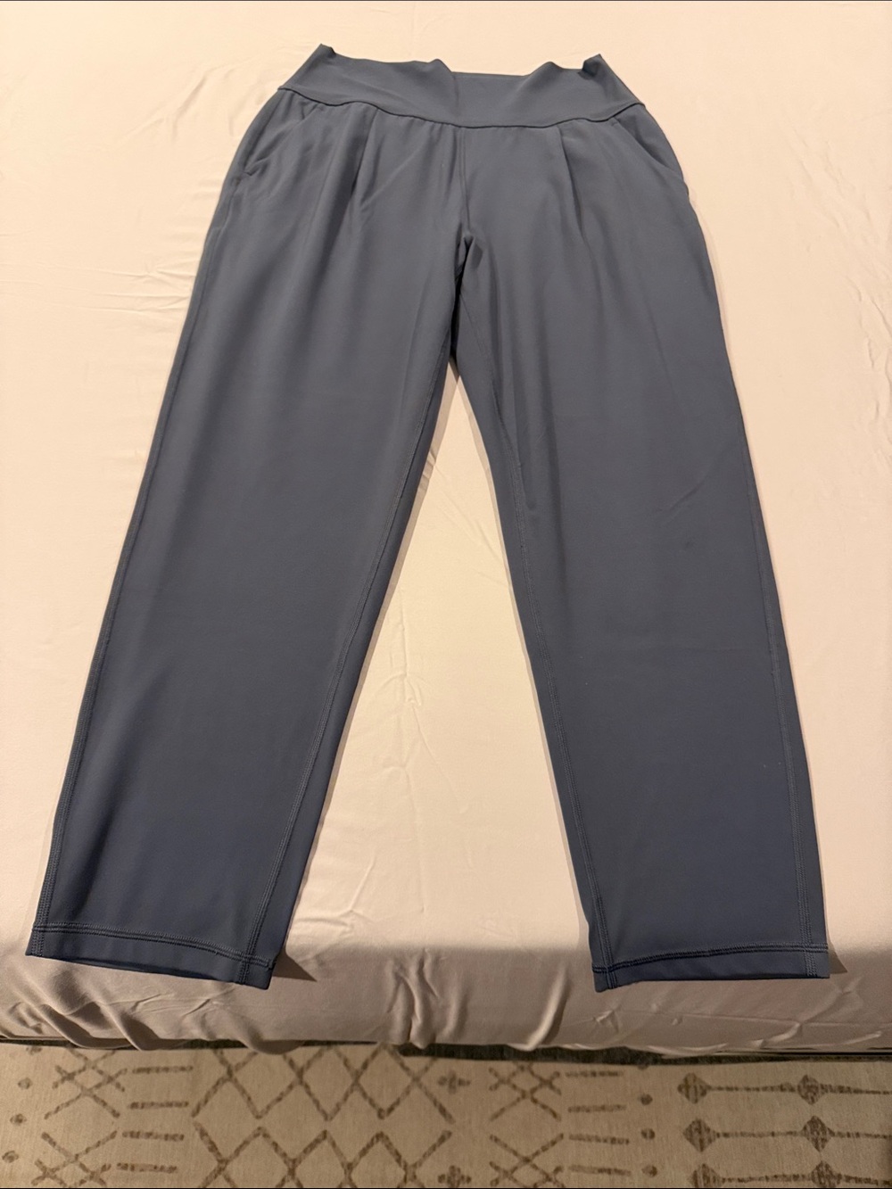 Athleta Women's Wide Waistband Jogger Pants in Slate Blue Gray